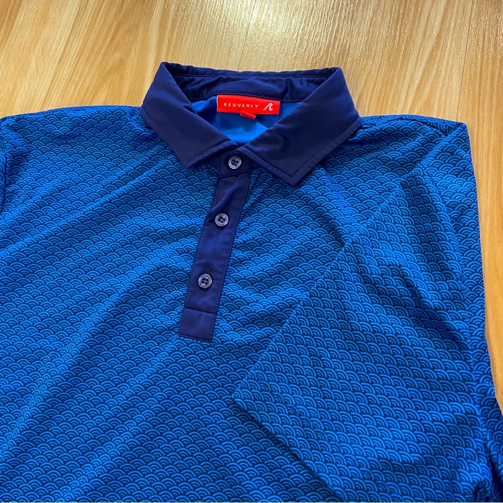 Redvanly Men’s Luxury Golf/Tennis Polo PurePoly Collared Shirt- size Medium
